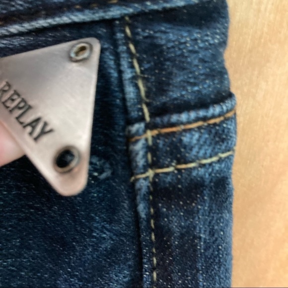 REPLAY Sz 30 Jennon Design Asolo Italy Dark Wash Jeans - Picture 3 of 12